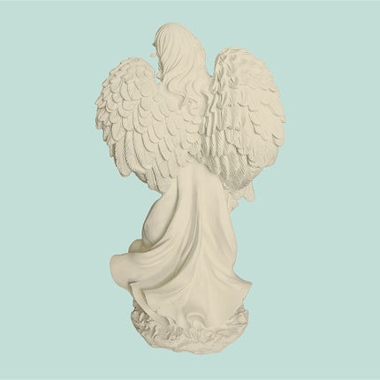 Statuie de înger funerar, ornament memorial rezistent la intemperii
