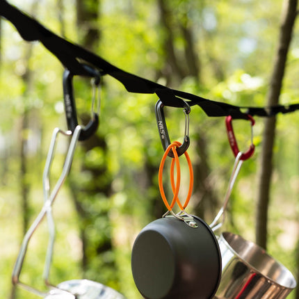 Carabiner Gri 12 KN – Ușoară, Durabilă
