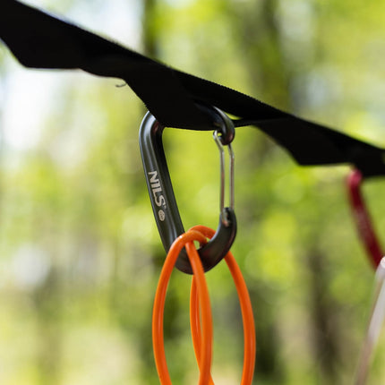 Carabiner Gri 12 KN – Ușoară, Durabilă