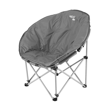 Scaun de camping pliabil gri, usor, portabil
