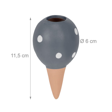 Set de 4 conuri de lut gri
