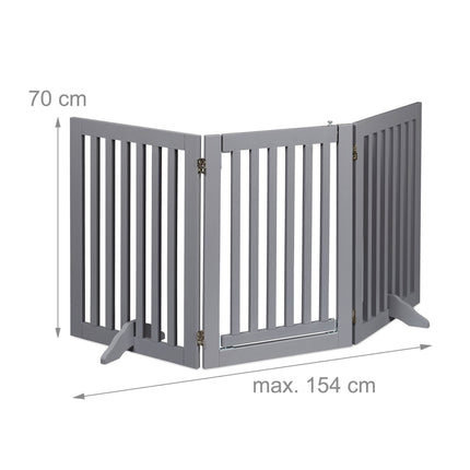 Poarta de securitate gri cu usa 70 cm