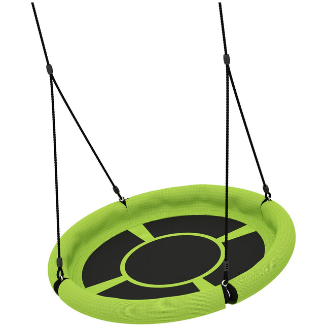 Balansoar reglabil verde pentru exterior, 98 cm, capacitate 150 kg
