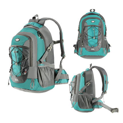 Rucsac verde, capacitate mare, material rezistent