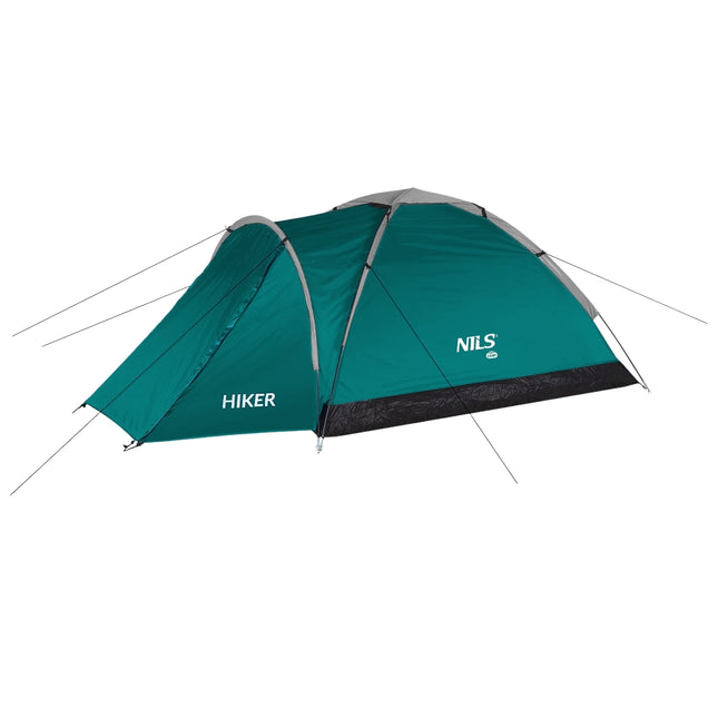 Cort de camping verde pentru drumeții, capacitate pentru 2 persoane
