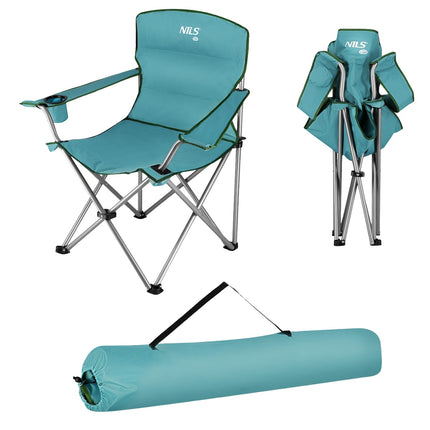 Scaun de camping pliabil verde, usor, portabil