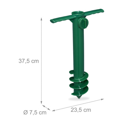 Suport pentru umbrelă de soare verde