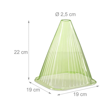 Green Plant Protection Cones, Set of 32