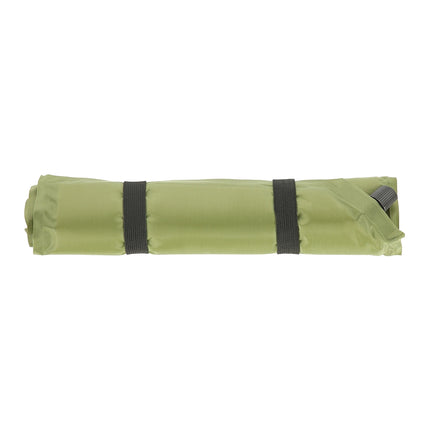 Pernă de camping verde cu autoumflare, compactă și portabilă