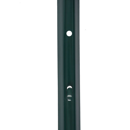Stâlpi de gard din oțel verde, 90 cm, set de 10