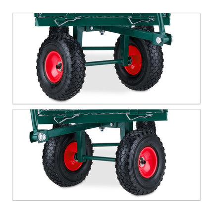 Cărucior de mână verde