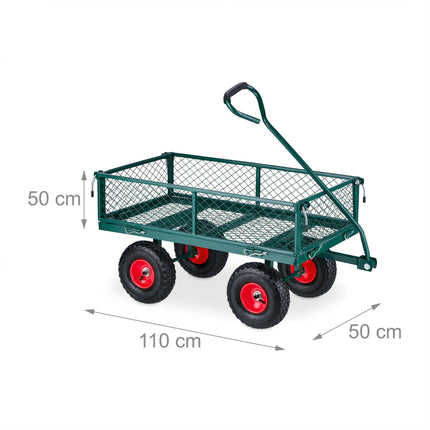 Cărucior de mână verde