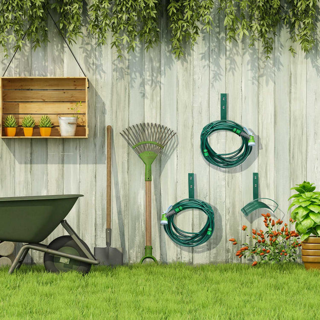 Suport pentru furtun verde - set de 3