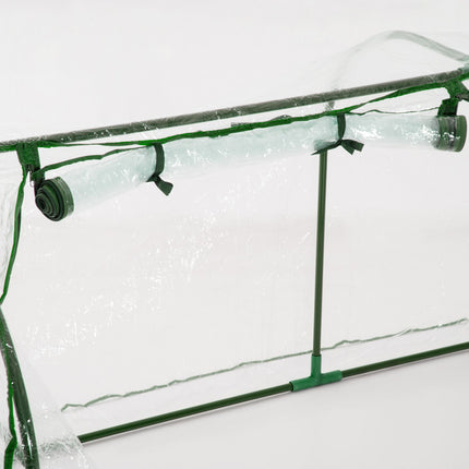 Cold frame Greenhouse with Door, Steel PVC, 200x100x80 cm