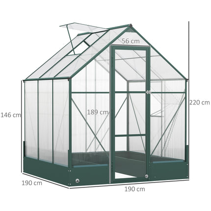 Aluminum garden greenhouse - versatile cold frame, plant, tomato house