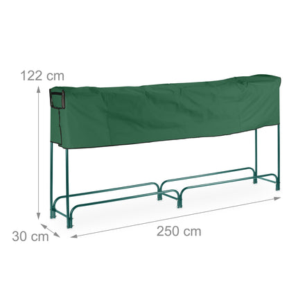 Raft din lemn verde cu capac