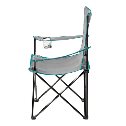 Scaun de camping pliabil gri, usor, portabil