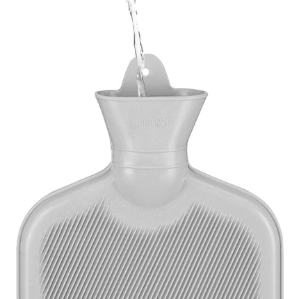 Grey Hot Water Bottle 2L
