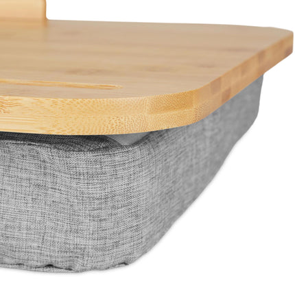 Grey Lapdesk with Bamboo Tray