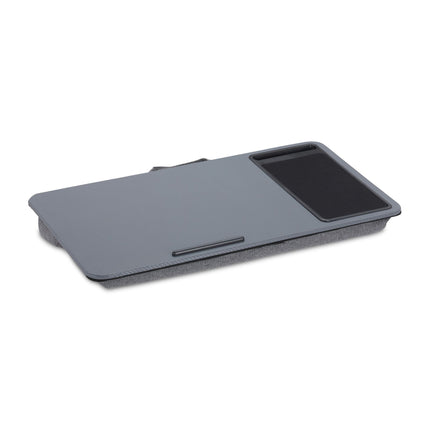 Tavă gri pentru laptop cu mouse pad