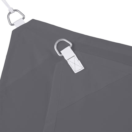 Pânză de umbră pătrată gri, protecție UV, rezistentă la intemperii