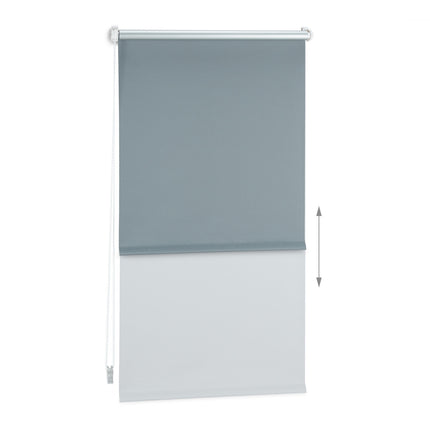 Jaluzele termice de întunecare gri, reglabile 60-120 cm