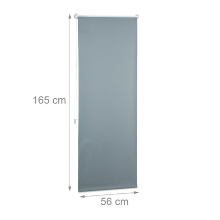 Jaluzele termice de întunecare gri, reglabile 60-120 cm