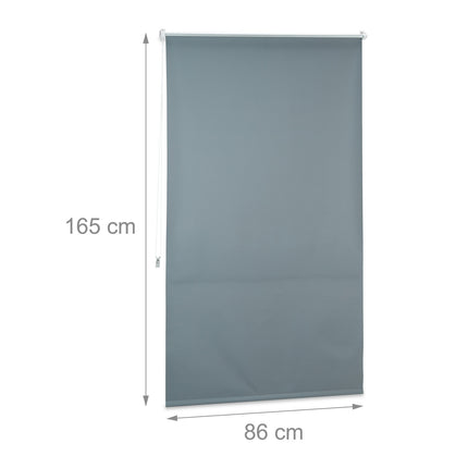 Jaluzele termice de întunecare gri, reglabile 60-120 cm