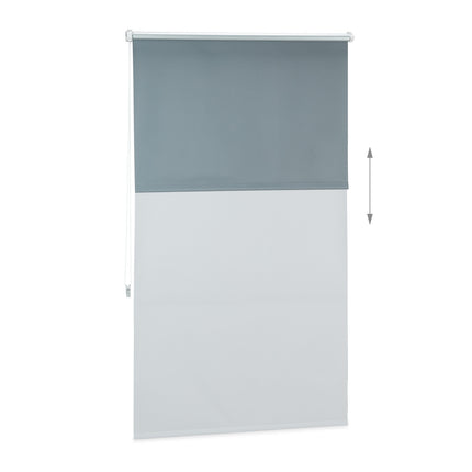 Jaluzele termice de întunecare gri, reglabile 60-120 cm