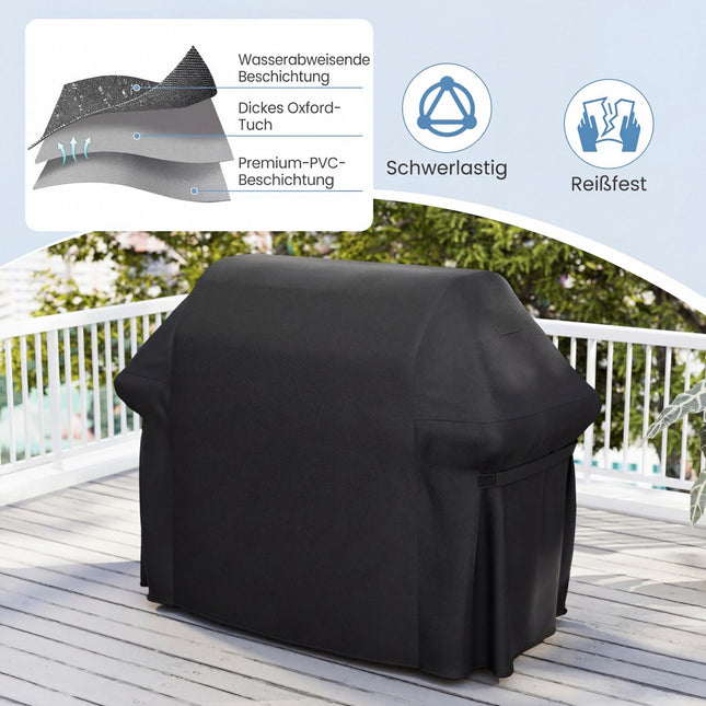 Husă pentru grătar, material Oxford impermeabil, 132x66x100 cm