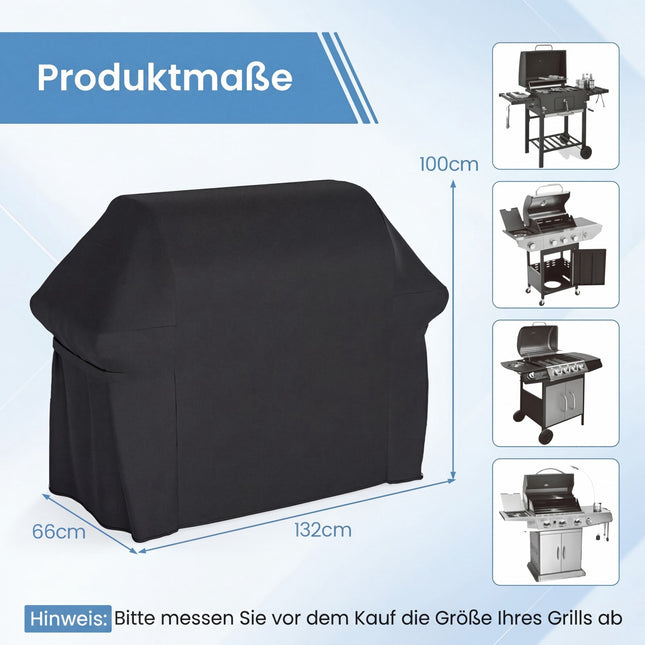 Husă pentru grătar, material Oxford impermeabil, 132x66x100 cm