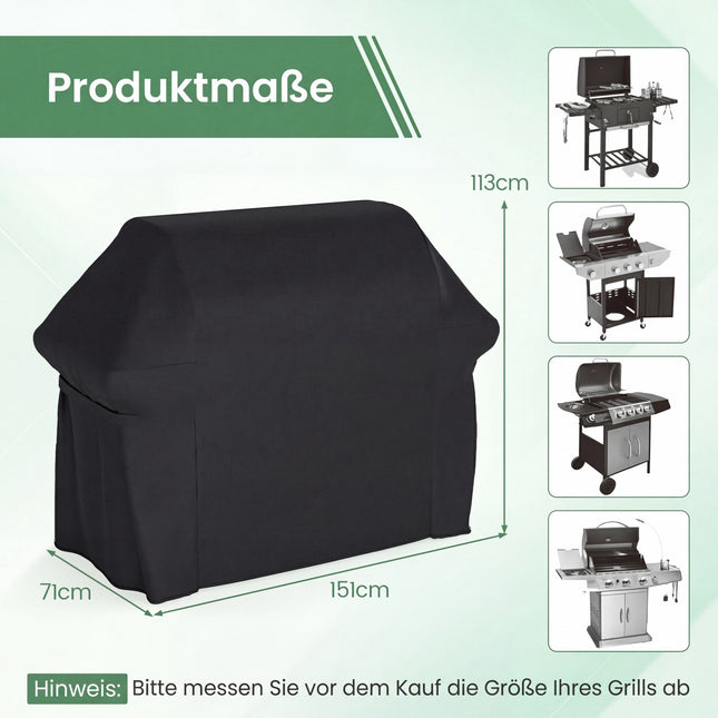 Husă pentru grătar, material Oxford impermeabil, 151x71x113 cm