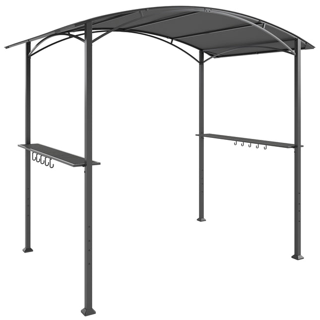 Pavilion pentru grătar 245x152 cm, acoperiș ignifug, cadru din oțel