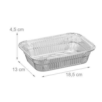 Tava gratar din aluminiu, set 100 buc