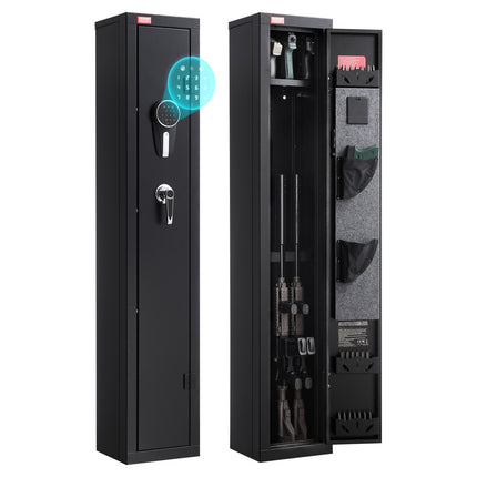 Gun Safe Rifle Cabinet, Digital Keypad, LED Light