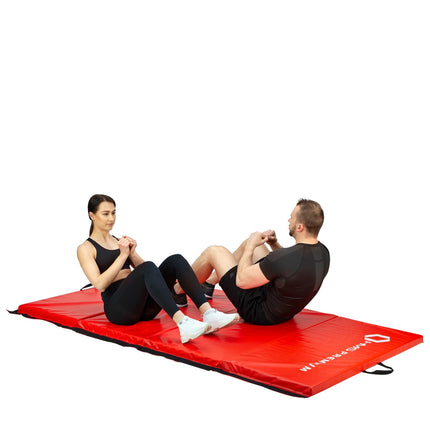 Saltea Pliabila pentru Gimnastica, 2400x1200mm, Rosie