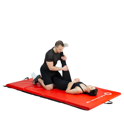 Saltea Pliabila pentru Gimnastica, 2400x1200mm, Rosie