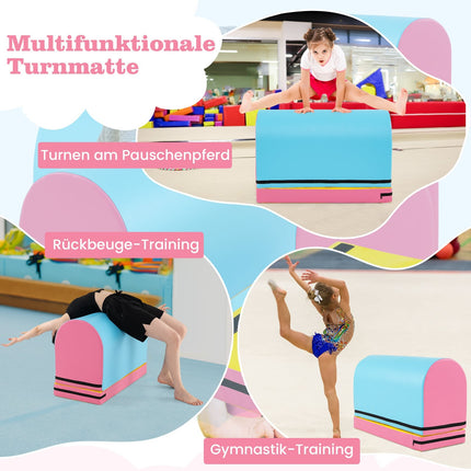 Saltea de gimnastică pentru copii, husă detașabilă, 90x40x60 cm