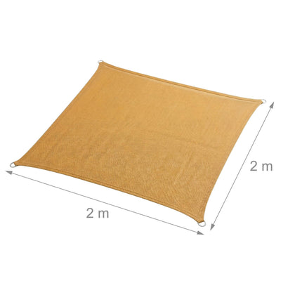 Velă de umbră HDPE cu inele de prindere, parasolar respirabil