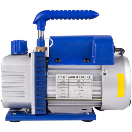HVAC Vacuum Pump Kit, 4 CFM 1/3 HP, Gauge Set