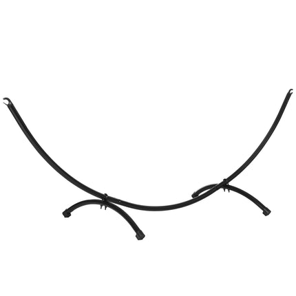 Cadru Hamac Pentru Hamac 3M Suport Hamac Cu Funie De Tragere Gradina Plaja Cadru Otel Negru 300 X 90 X 100 Cm