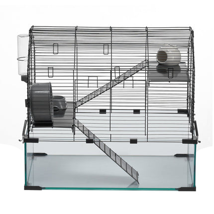 Hamster Cage, 360 View, Ventilated, Water Bottle, 23 in