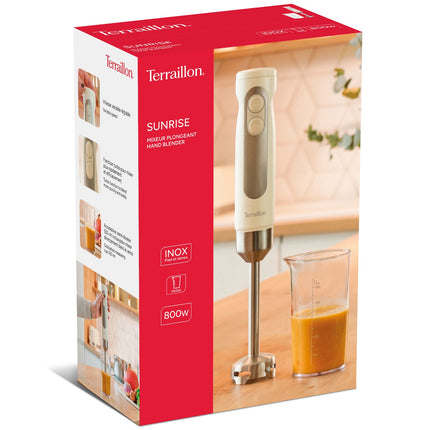 Blender de mână 800W, oțel inoxidabil, funcție Turbo
