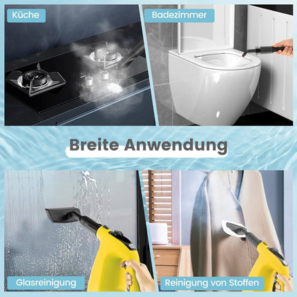 Aparat de curățat cu abur portabil, 1500W, rezervor de 400ml, 125°C
