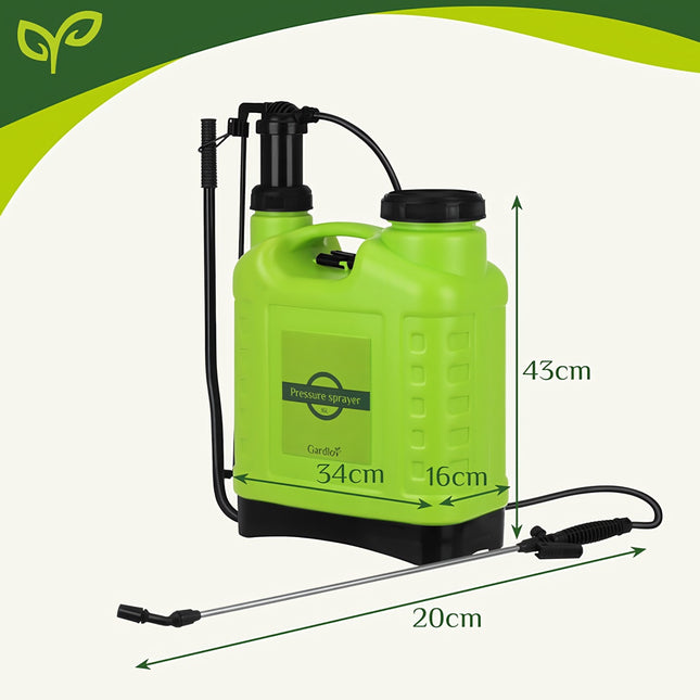 Pulverizator manual cu presiune 16L Gardlov 25569