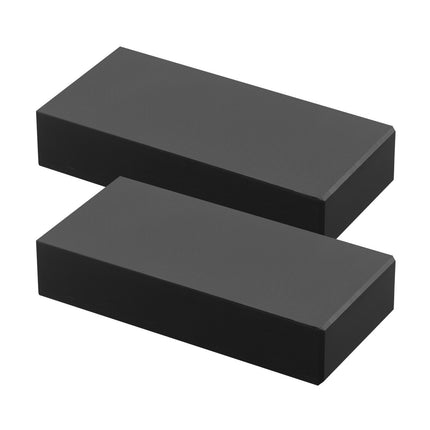 Handrail Connectors 2-Pack, Flat Extension, Matte Black