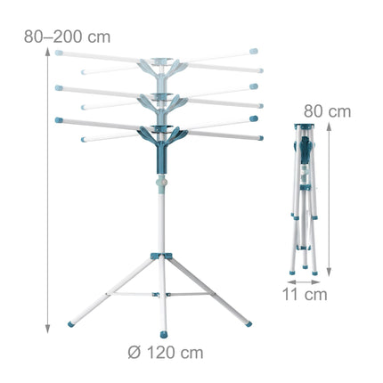 Uscător de rufe suspendat, design compact pliabil