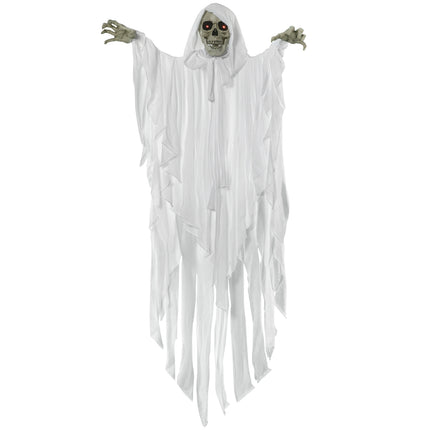 Hanging Glow-In-The-Dark Skeleton With Sound, 153 cm