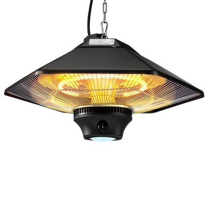 Hanging Infrared Ceiling Heater 2000W, Remote, IP34