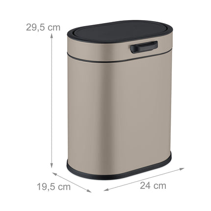 Coș de gunoi suspendat 5L cu capac push-up pentru bucătărie/baie